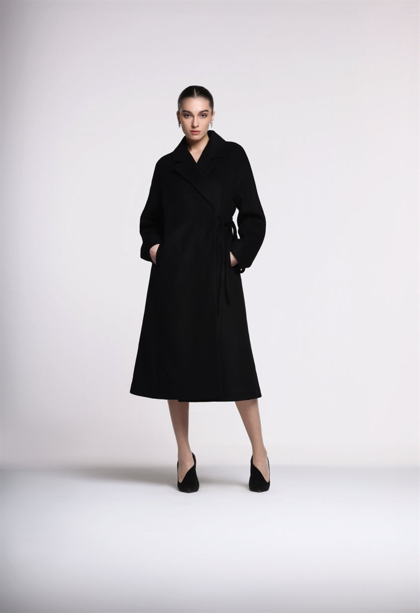 Long Woolen Coat - Femi9 EG