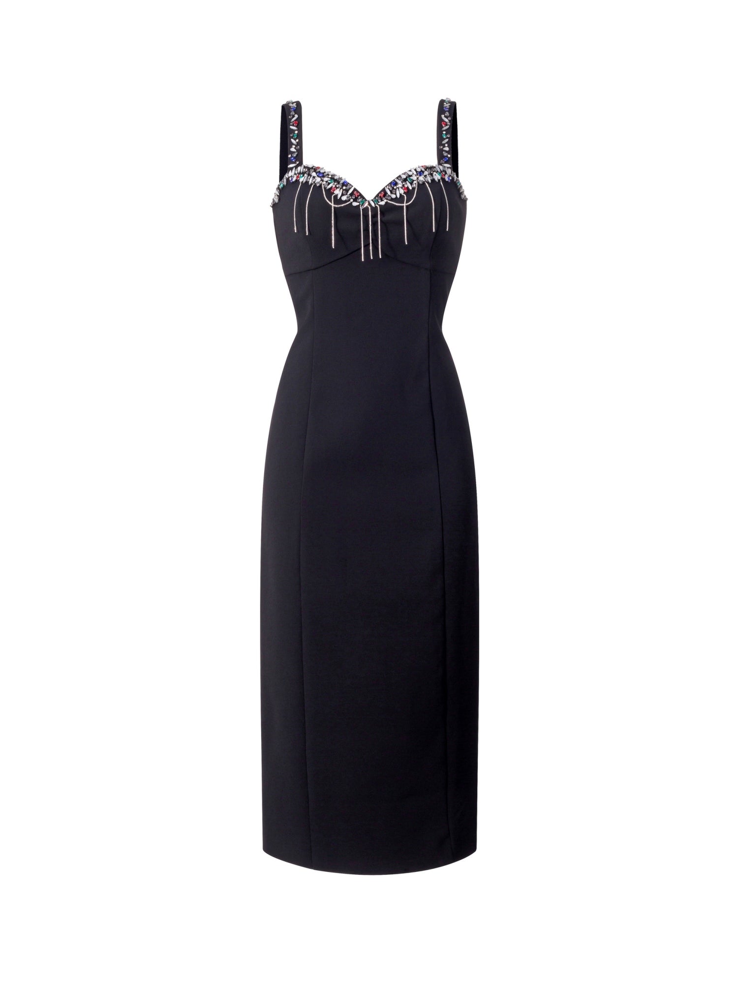 Embellished Collar Midi Dress - Femi9 EG