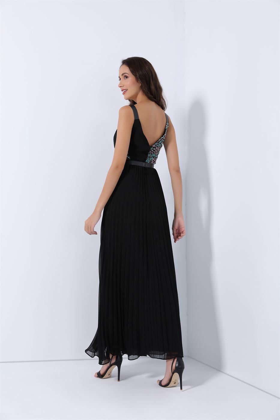 Printed Pleated Dress - Femi9 EG