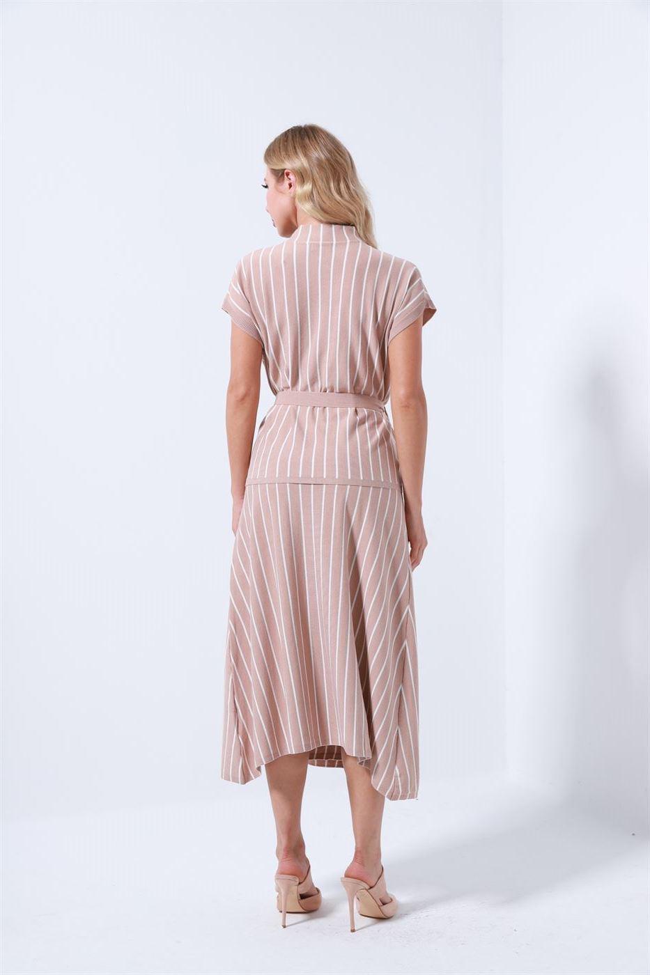 Stripe Knitted Skirt - Femi9 EG