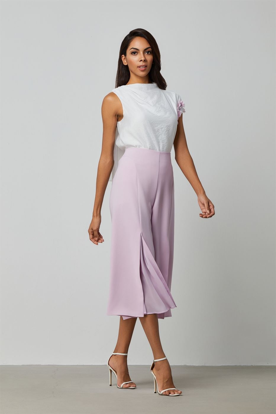 Culotte With Chiffon Inserts - Femi9 EG