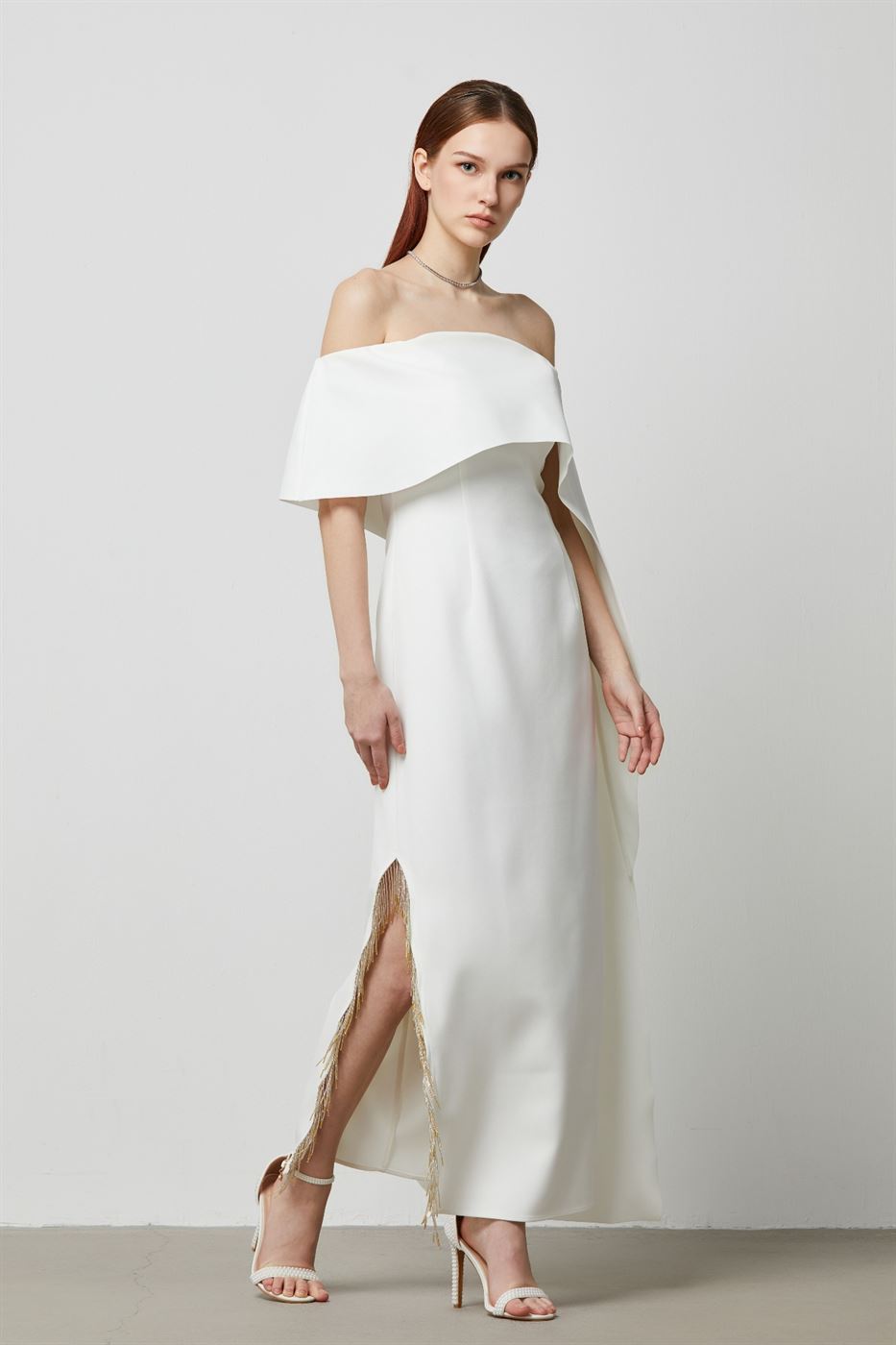 Off Shoulder Long Dress - Femi9 EG