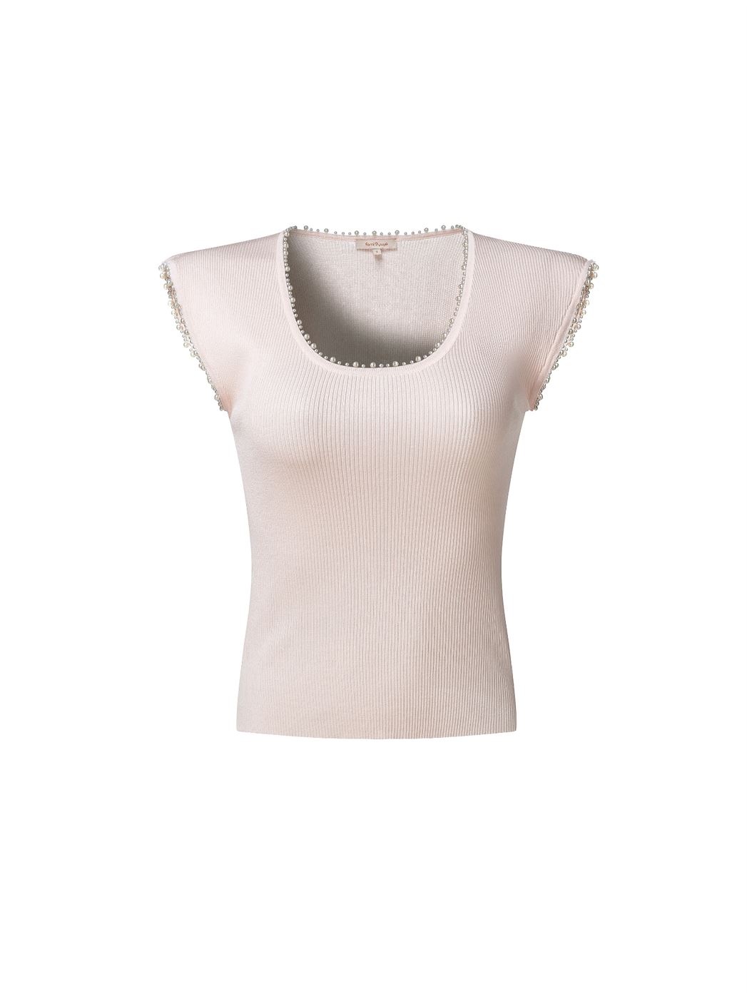 Pearl Details Knitted Top - Femi9 EG