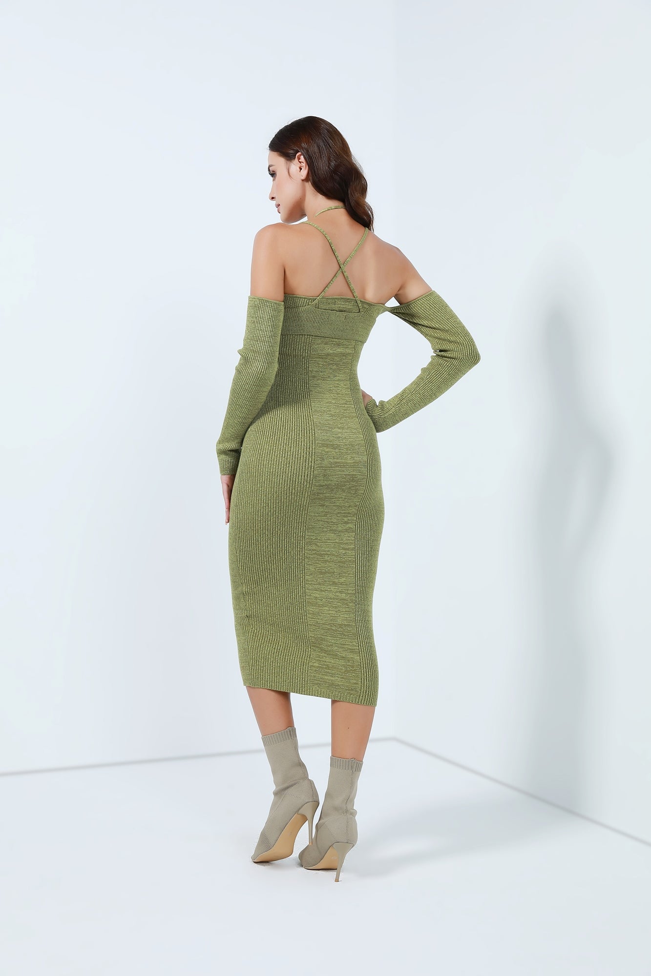 Knit Dress 2Pieces - Femi9 EG