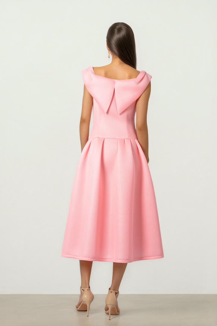 Pink Drop Waist Dress