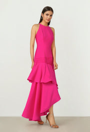 Fuchsia Crepe Dress