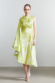 Asymmetrical Print Dress - Femi9 EG