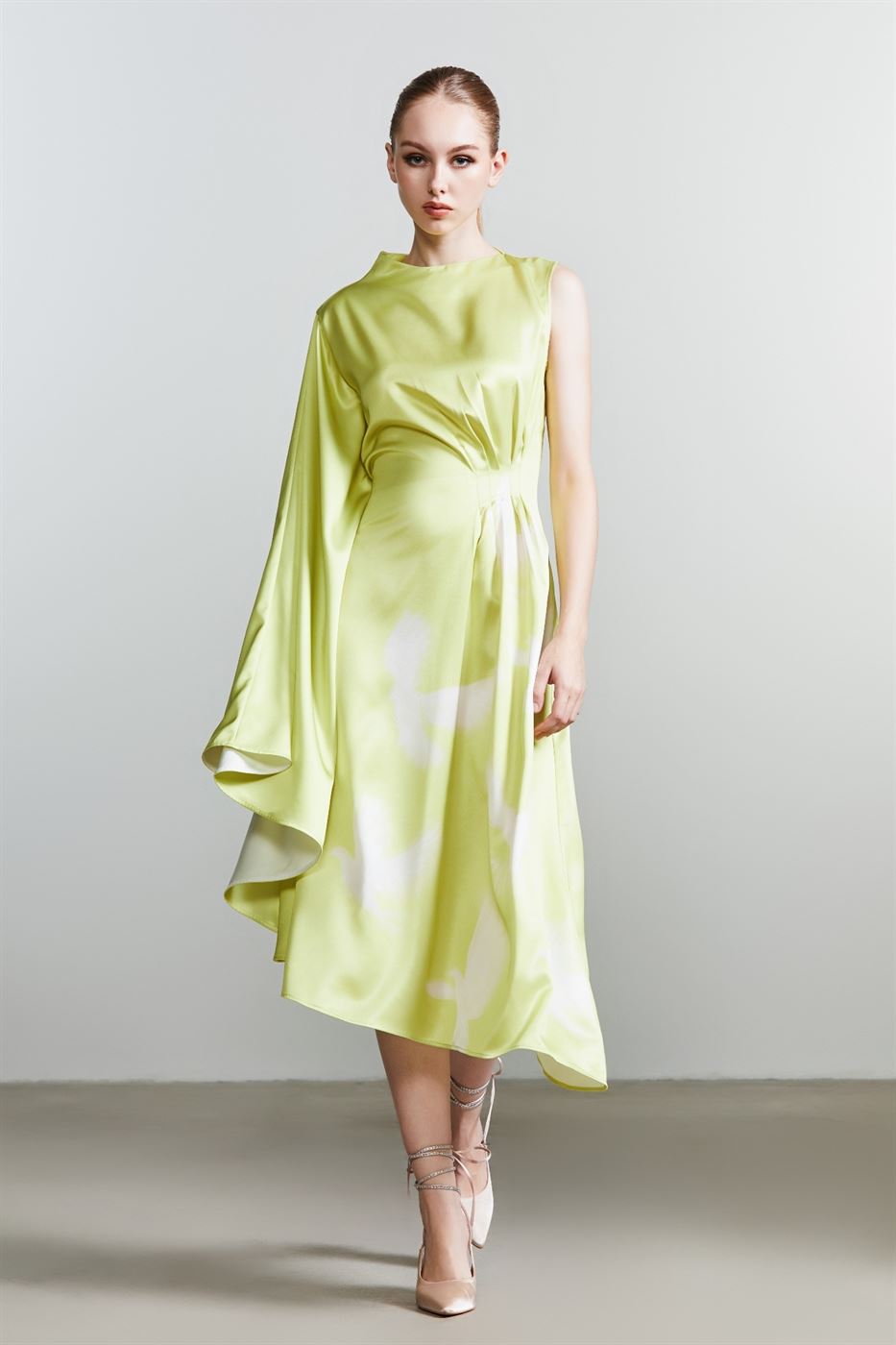 Asymmetrical Print Dress - Femi9 EG