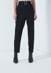 Pants With Ctystal Buckle - Femi9 EG