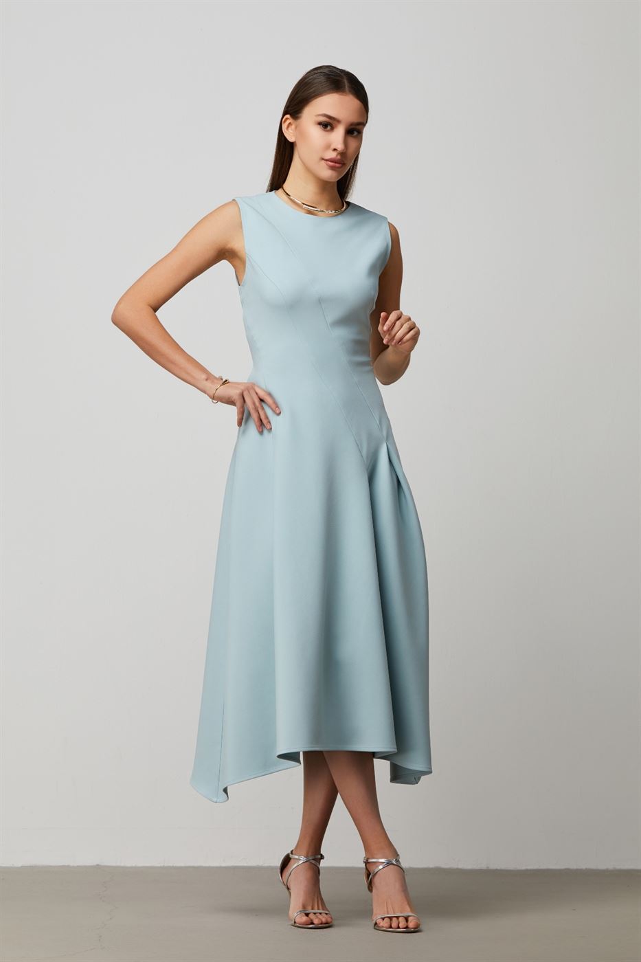 Fit And Flare Midi Dress - Femi9 EG