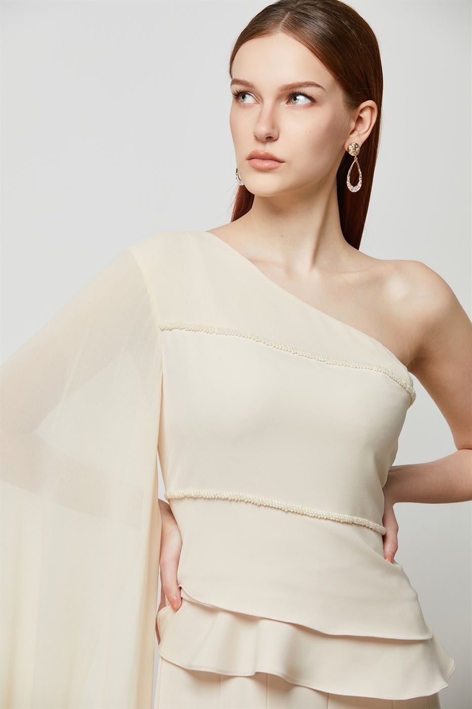 Extra Long One Sleeve Top - Femi9 EG