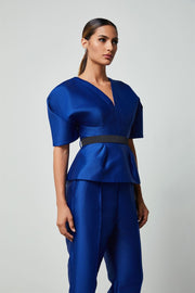 Structured Shoulders Blouse - Femi9 EG