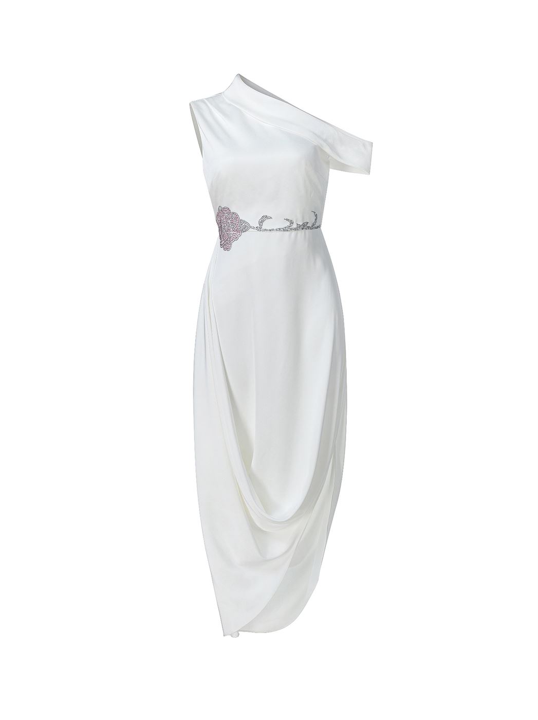Midi Dresswith Drapped - Femi9 EG