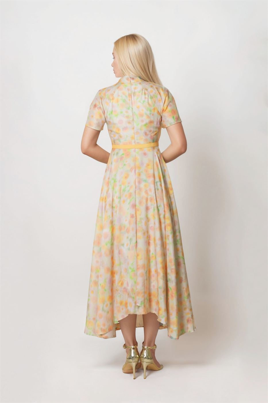 Asymmetric Floral Dress - Femi9 EG