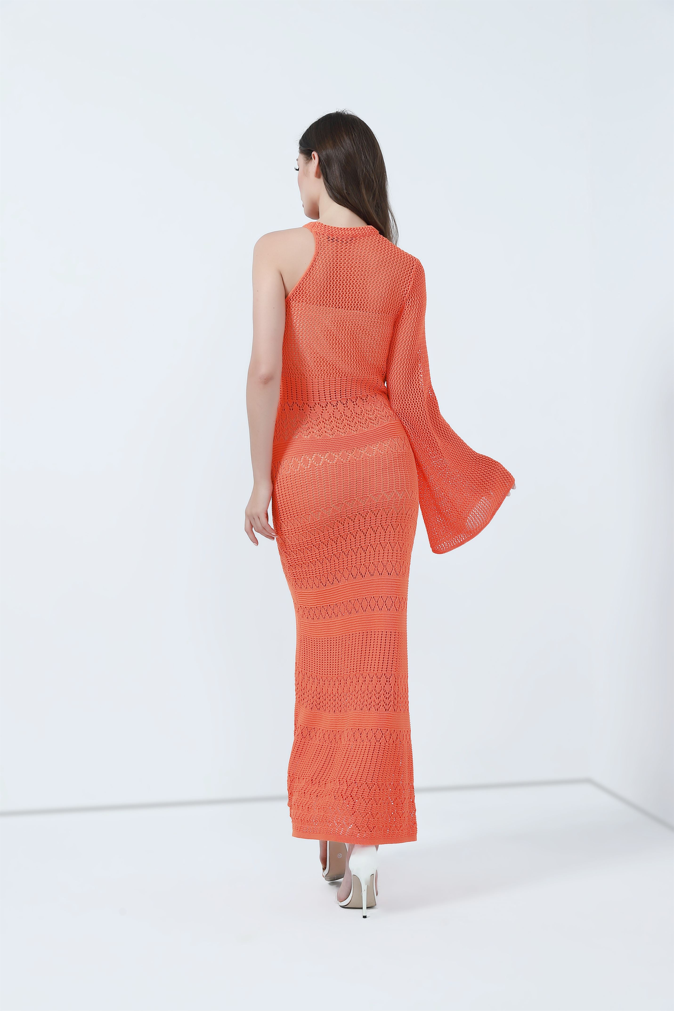 One Shoulder Croche Dress - Femi9 EG