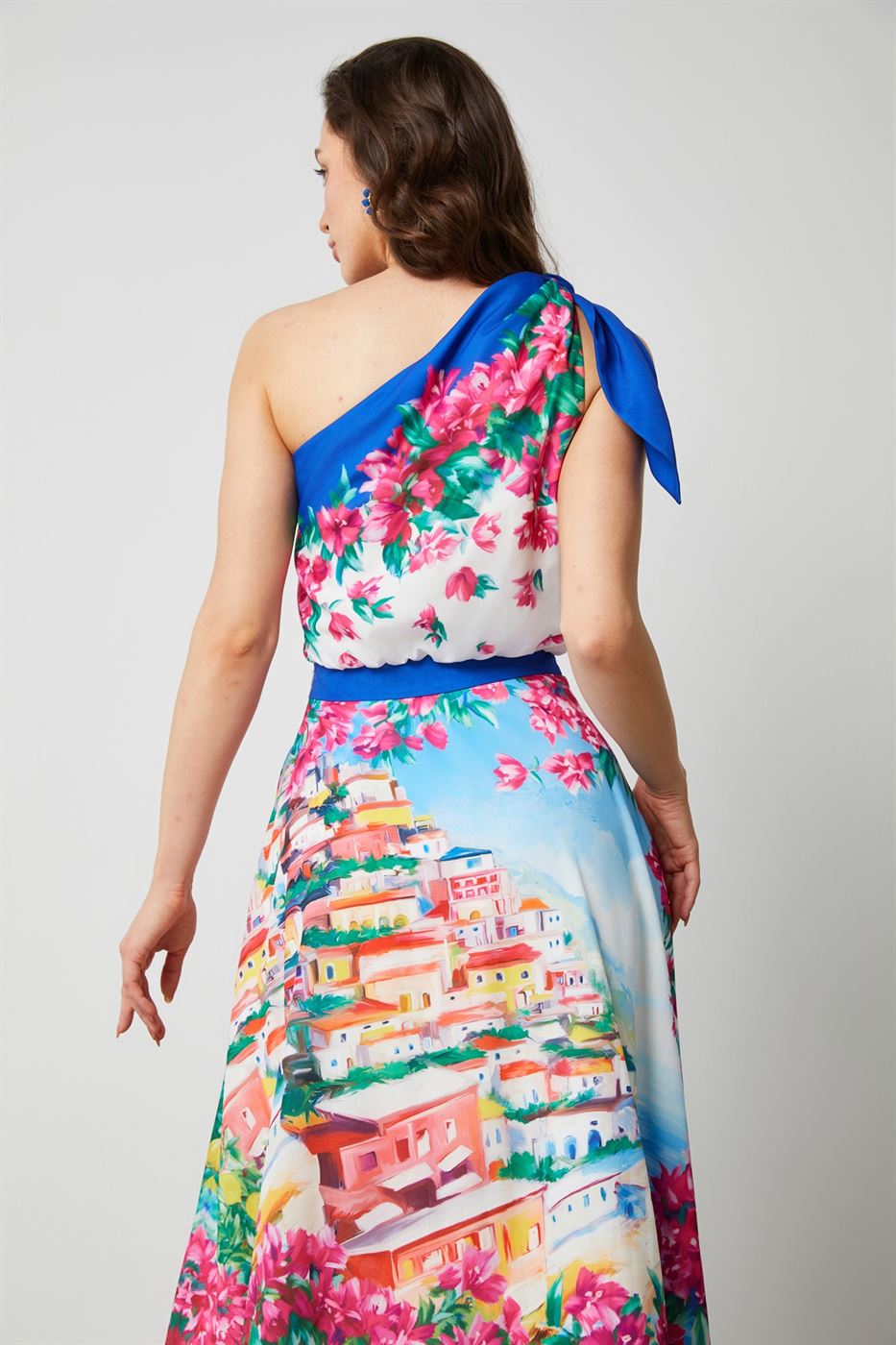 Asymmetric Floral Top - Femi9 EG