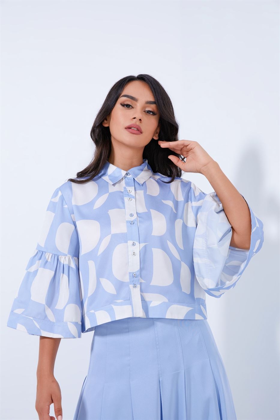 Frill Sleeve Shirt - Femi9 EG