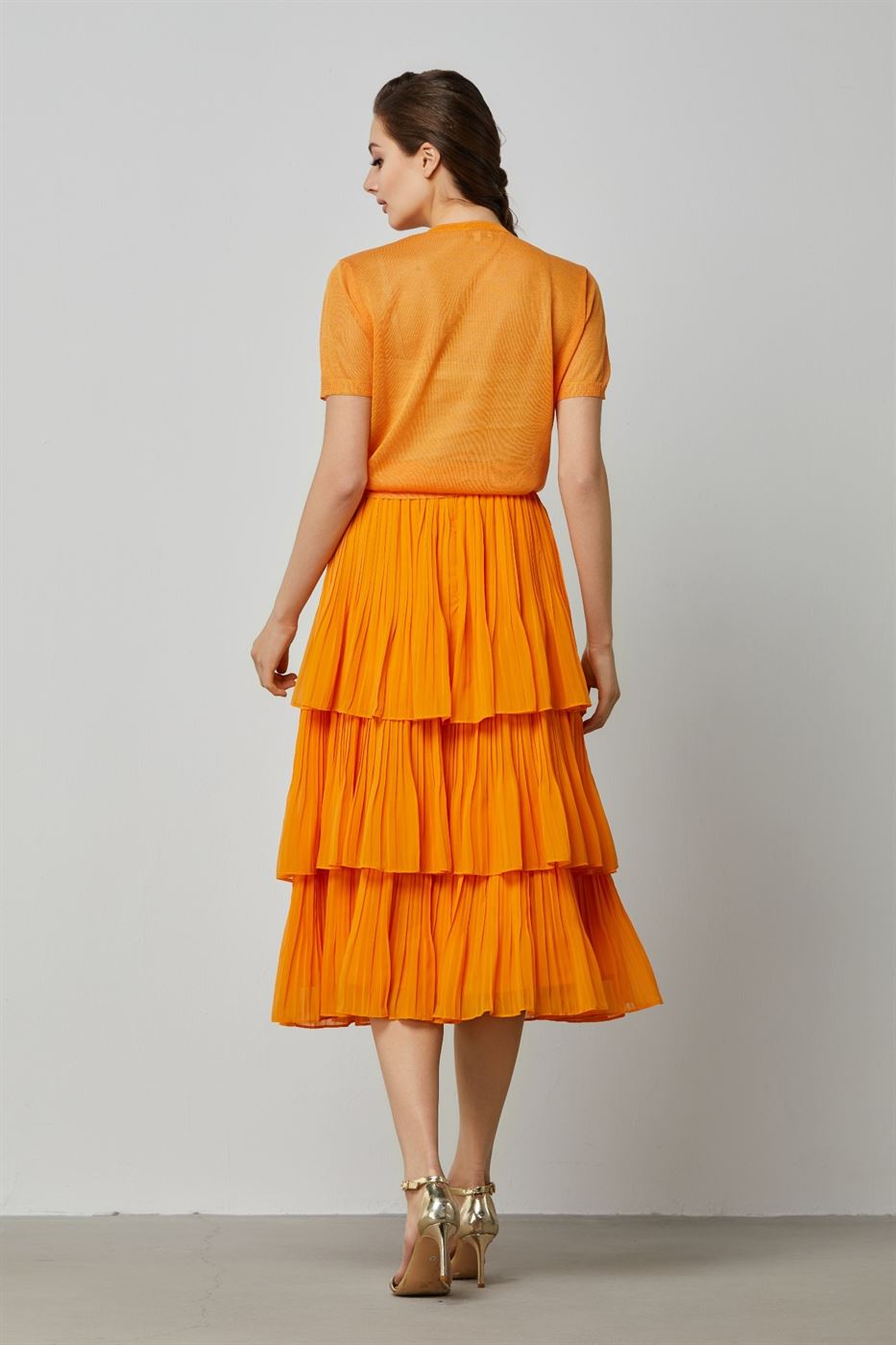 Layer Pleated Chiffon Skirt - Femi9 EG
