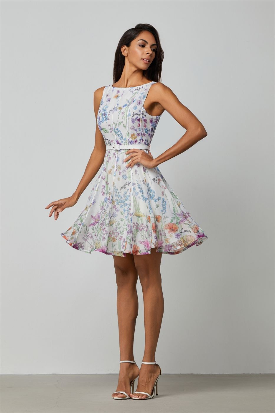 Organza Floral Dress - Femi9 EG