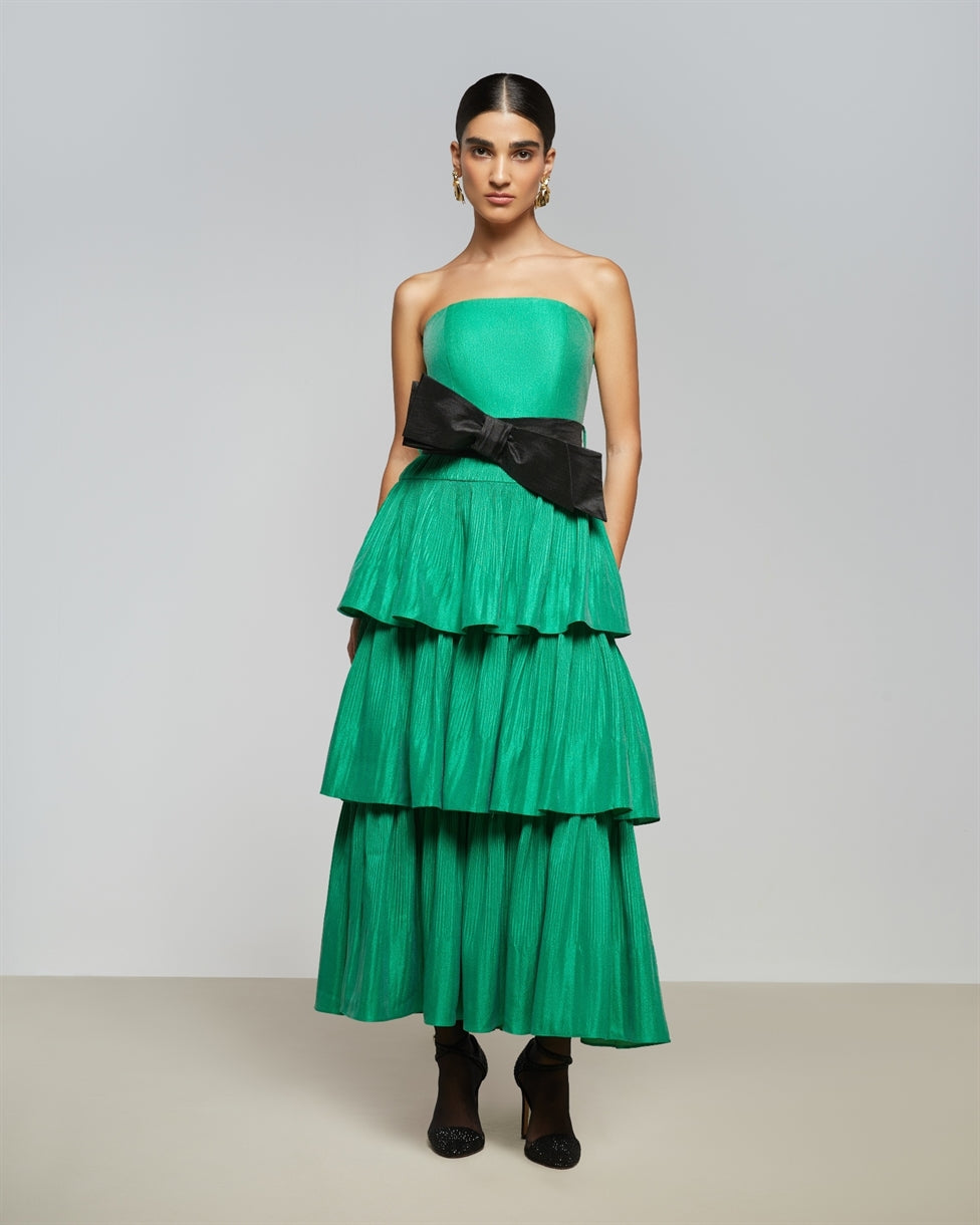 Pleated Maxi Dress - Femi9 EG