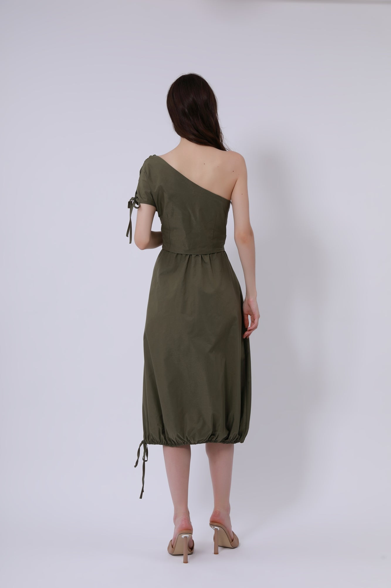 Lacing Detail One Shoulder Top - Femi9 EG