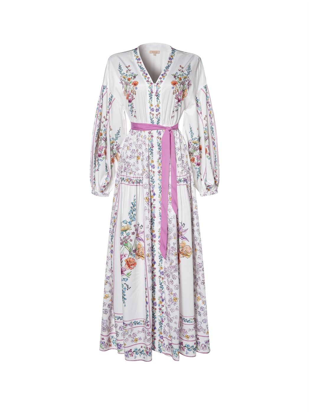 Balloon Sleeves Floral Kaftan - Femi9 EG
