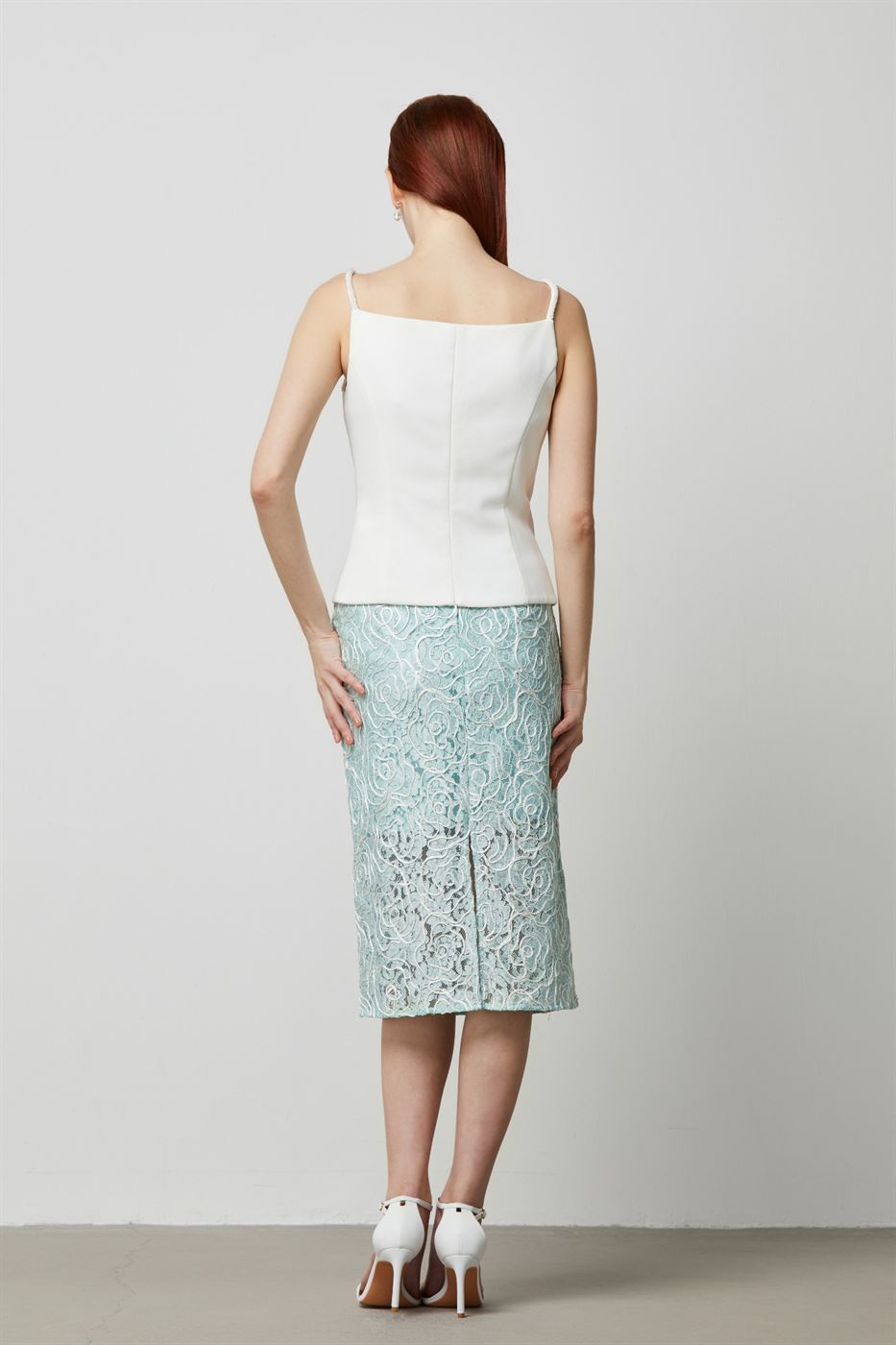 Beaded Straps Jersey Top - Femi9 EG