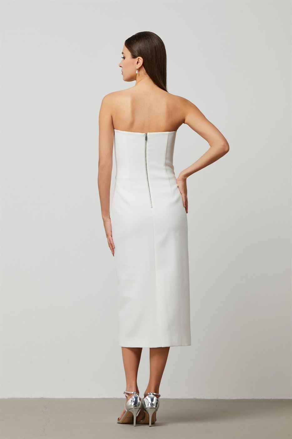 Column Crepe Dress - Femi9 EG