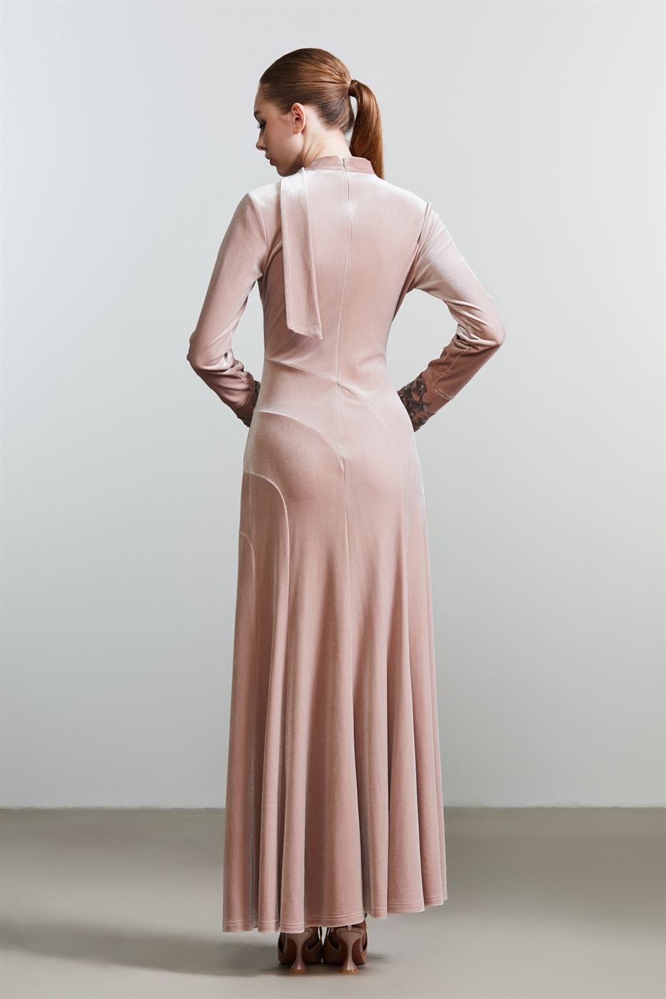 Collared Velvet Dress - Femi9 EG