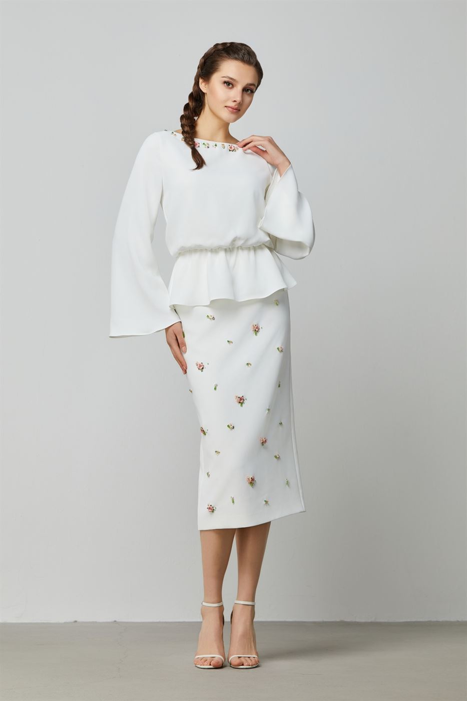 Embellished Pencil Skirt - Femi9 EG