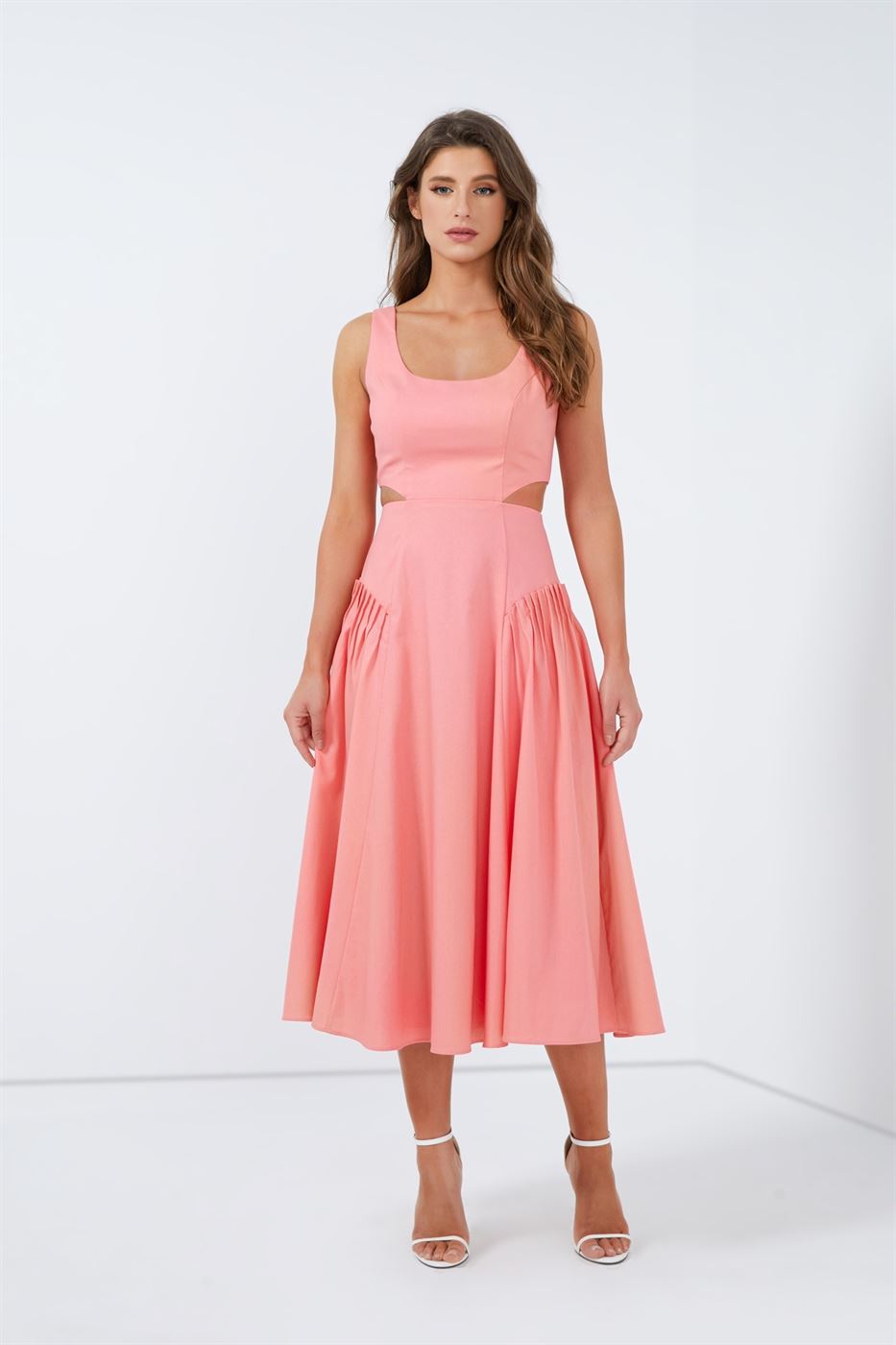 Midi Dress With Cutouts - Femi9 EG