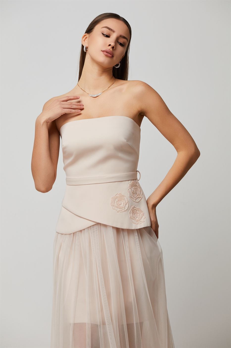 Bustier Embellished Top - Femi9 EG