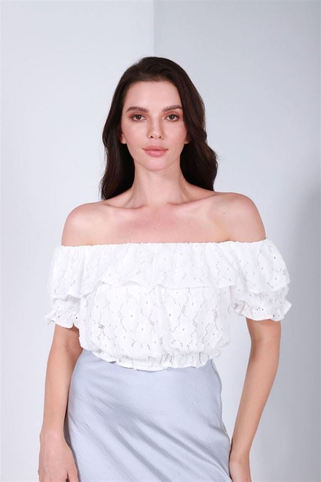 Lace Cropped Top - Femi9 EG