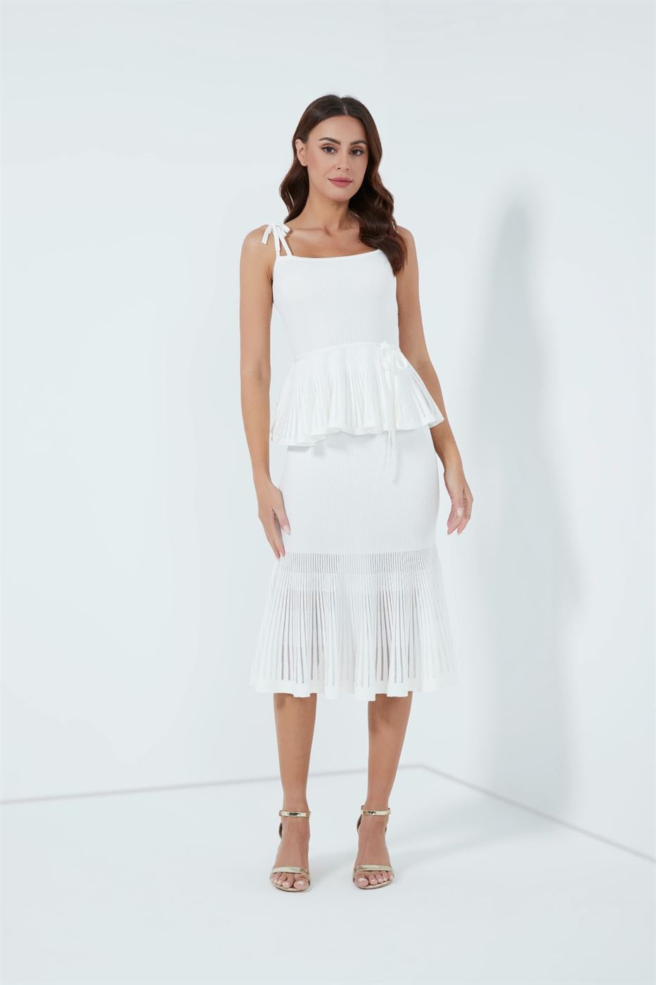 Ruffled Knitted Top - Femi9 EG