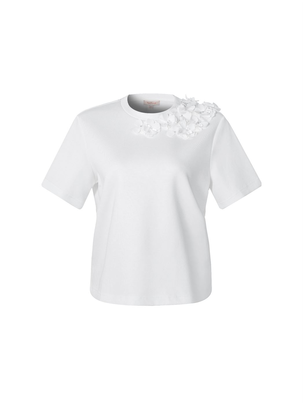 3D Floral Applique T-Shirt - Femi9 EG