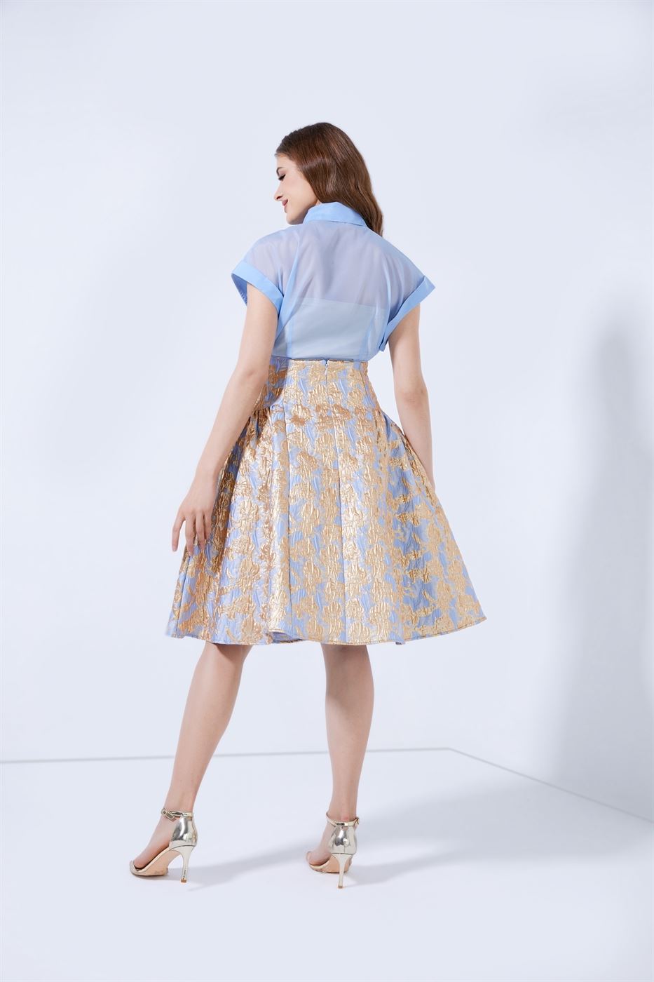 Midi Brocade Skirt - Femi9 EG