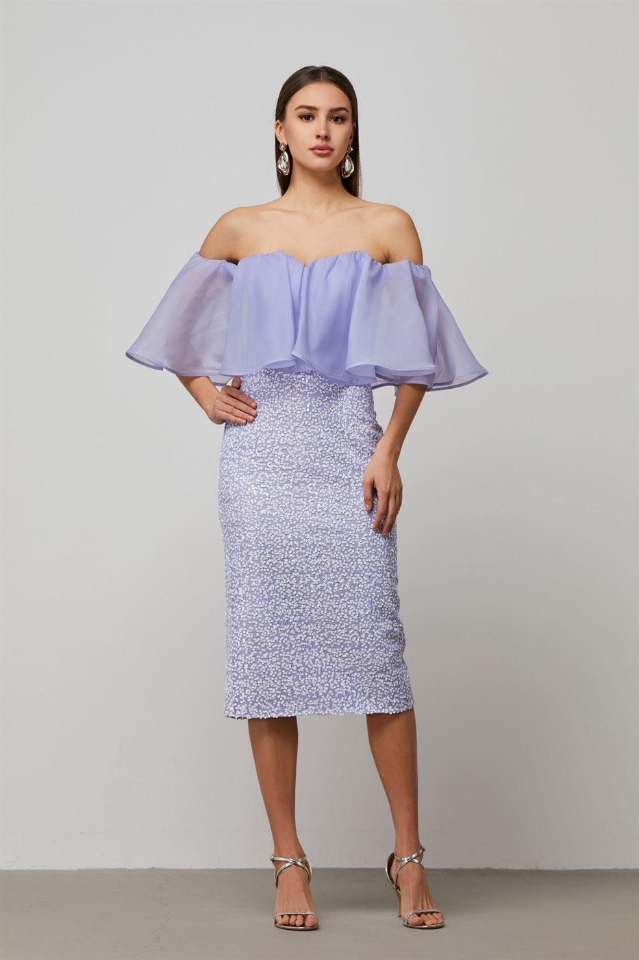 Sequins Midi Skirt - Femi9 EG