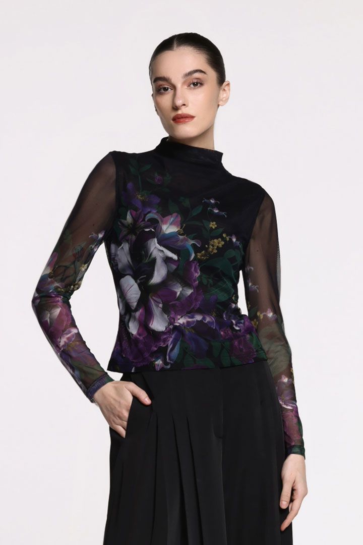 Printed Mesh Top - Femi9 EG