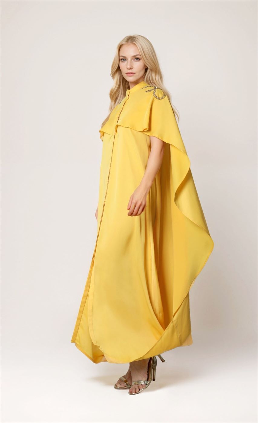 Embellished Shoulders Kaftan - Femi9 EG