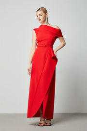 Asymmetric Neckline Dress - Femi9 EG