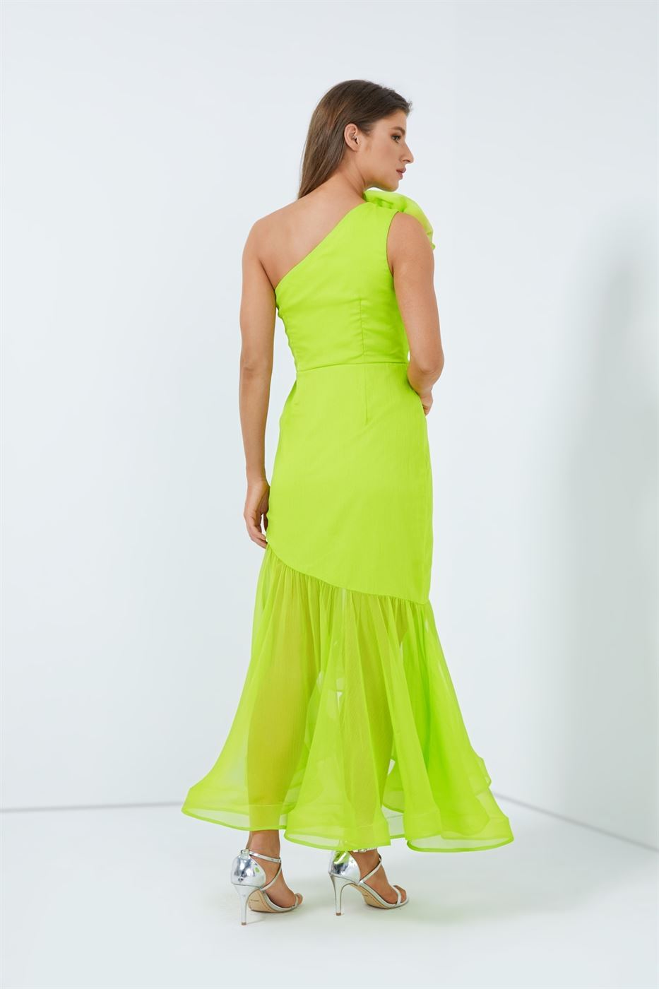 Assymetric Chiffon Dress - Femi9 EG