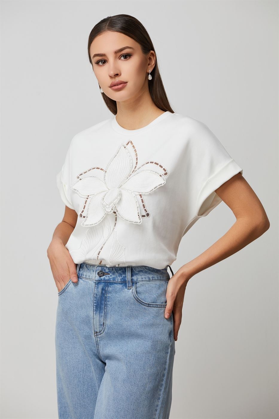 Cutout Details T-Shirt - Femi9 EG