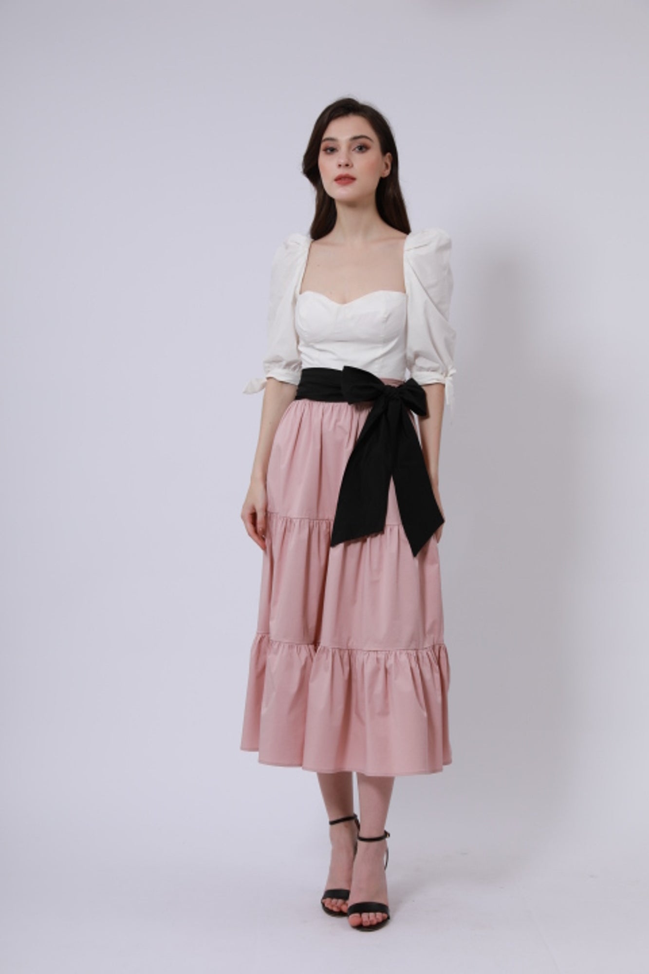 Puffed Sleeve Crop Top - Femi9 EG