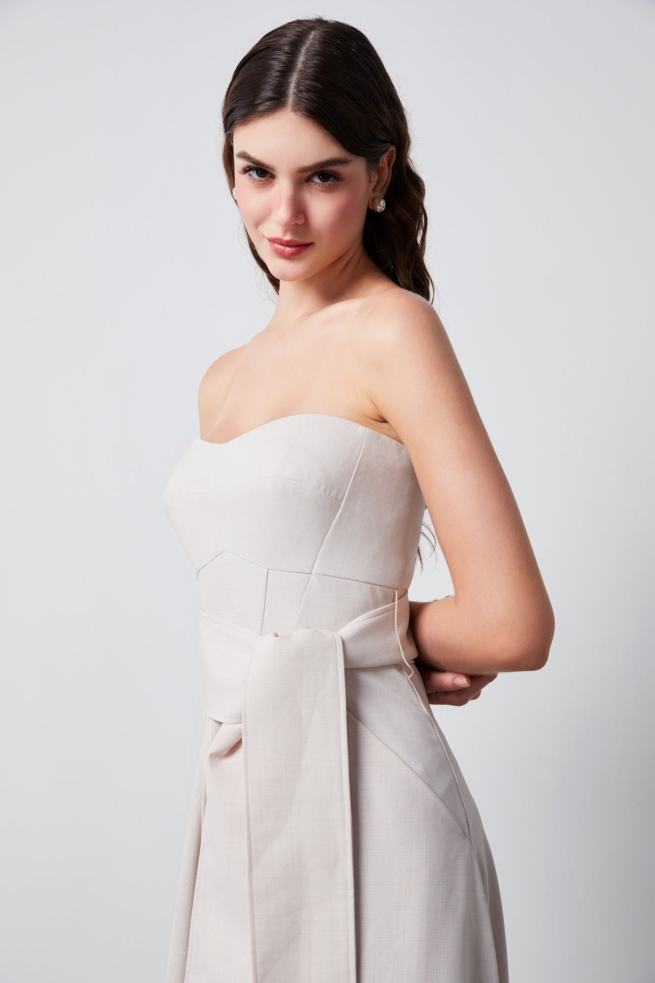 Self-Tie Belted Dress - Femi9 EG