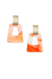 Earrings In Orange Tone Finish - Femi9 EG