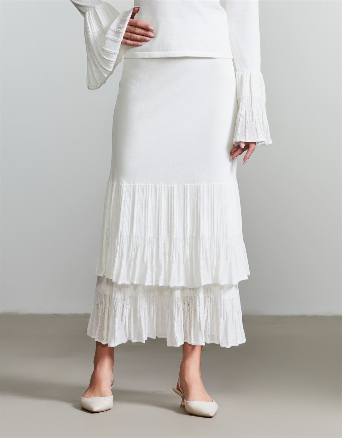 Ruffle Detail Skirt - Femi9 EG