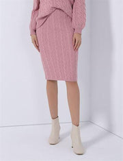 Overal Midi Pencil Knitted Skirt - Femi9 EG