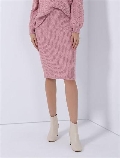 Overal Midi Pencil Knitted Skirt - Femi9 EG