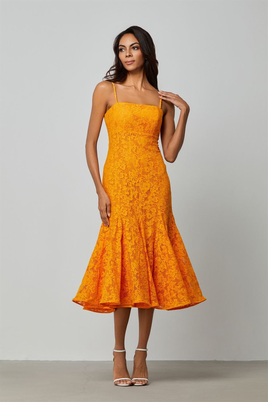 Lace Dress With Godets - Femi9 EG