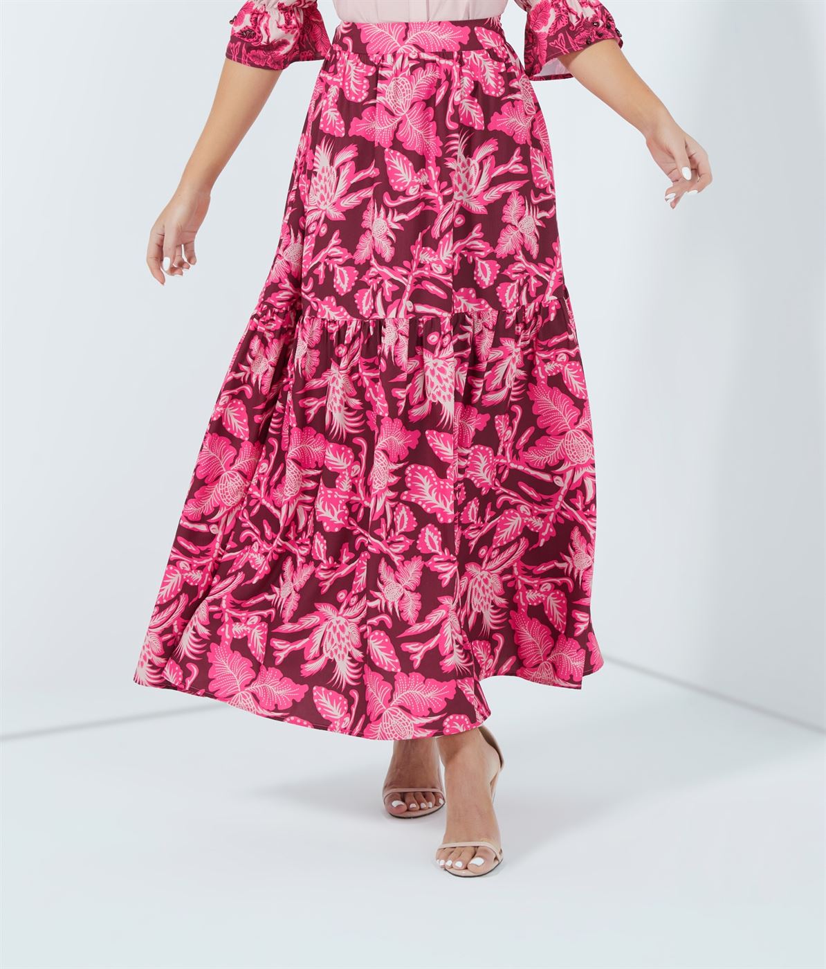 Printed Maxi Skirt - Femi9 EG
